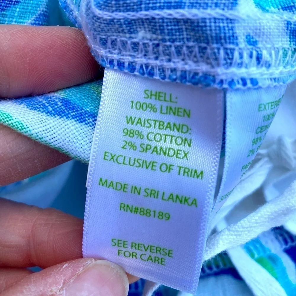 Lilly Pulitzer Linen Beach Pant size L - Picture 6 of 9
